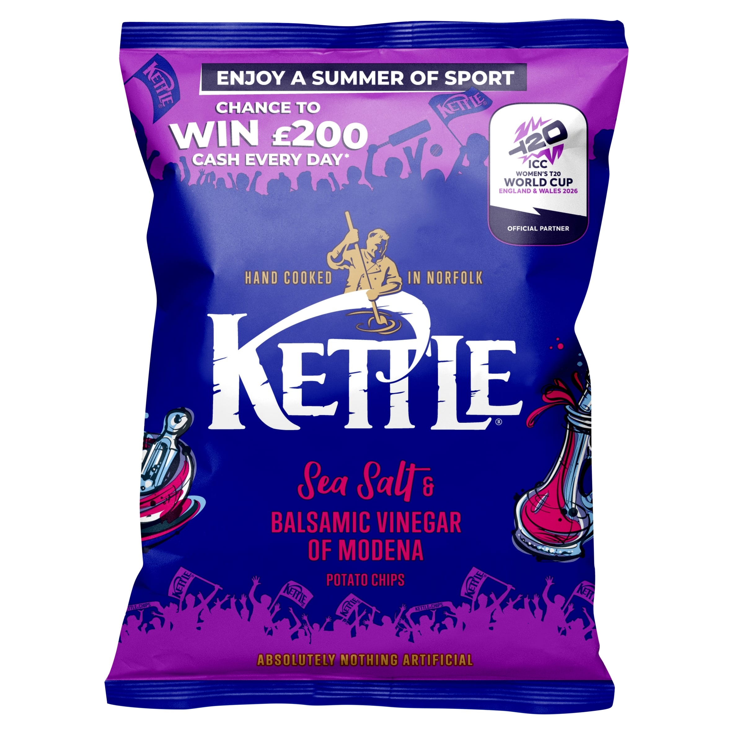 Kettle Sea Salt & Balsamic Vinegar Potato Chips 130G