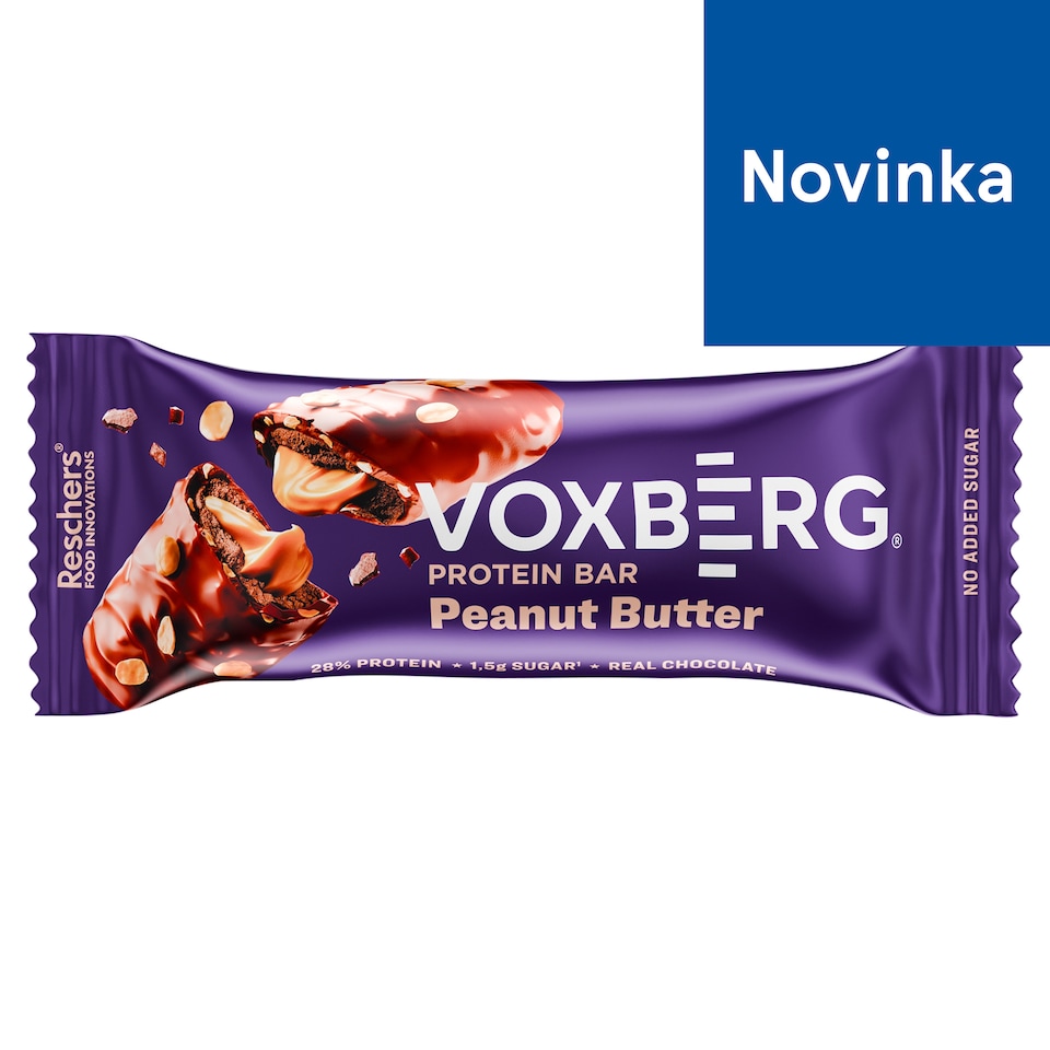 Voxberg Proteínová tyčinka s arašidovým krémom v mliečnej čokoláde 50 g