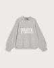 image 4 of F&F Knitted Paris Slogan Jumper with Wool in Grey