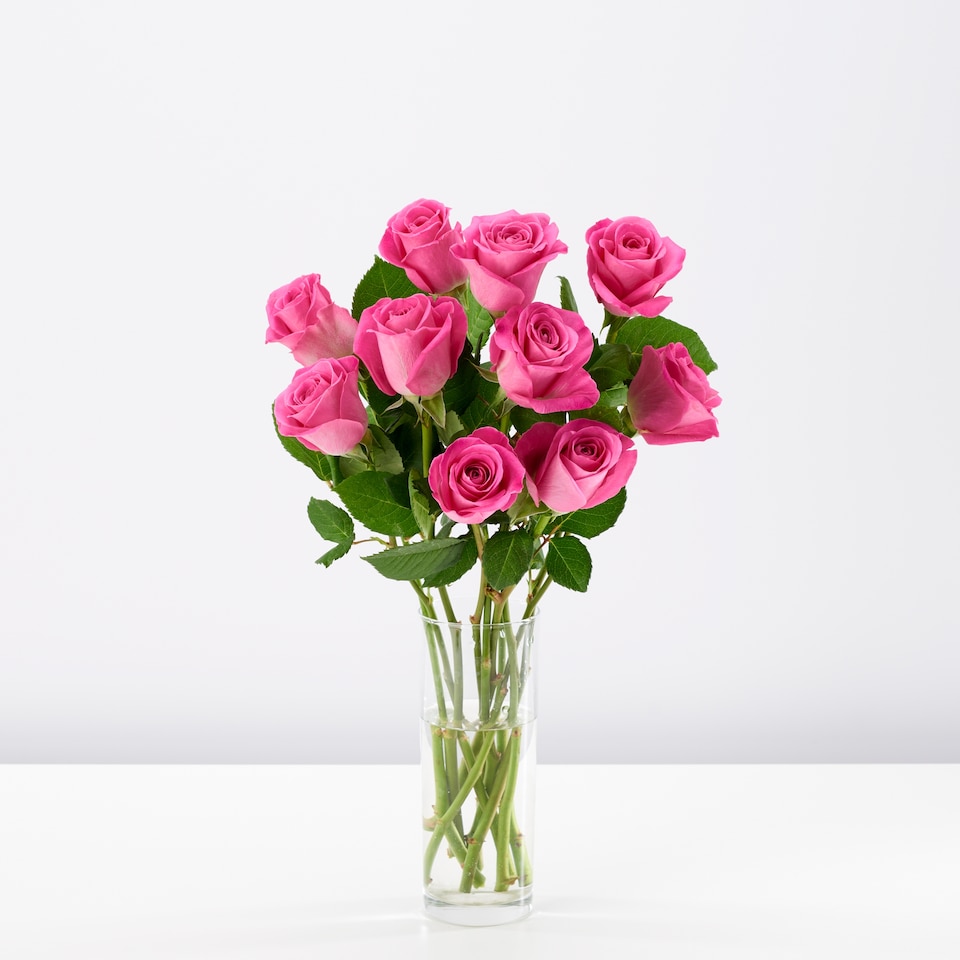 image 1 of Tesco Pink Roses Bouquet Small