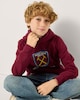 image 2 of West Ham United Cotton Rich Hoodie in Red