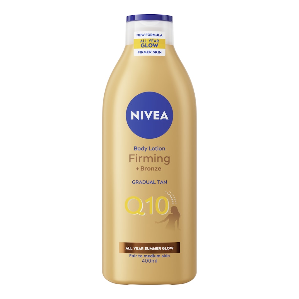 NIVEA Q10 Gradual Tan Firming Body Lotion Fair To Medium Skin 400ml 