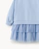 image 4 of F&F Girls Tulle Skirt Sweat Dress in Blue