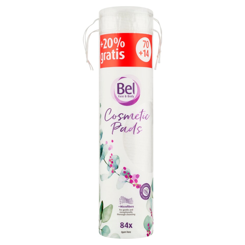 Bel Face & Body Cotton Wool Pads with Microfibres 84 pcs