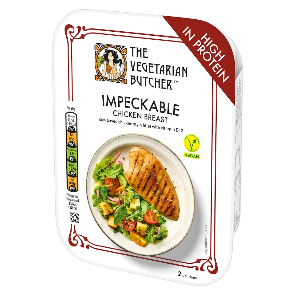 image 1 of The Vegetarian Butcher Impeckable Vegan Chicken Breast 180g