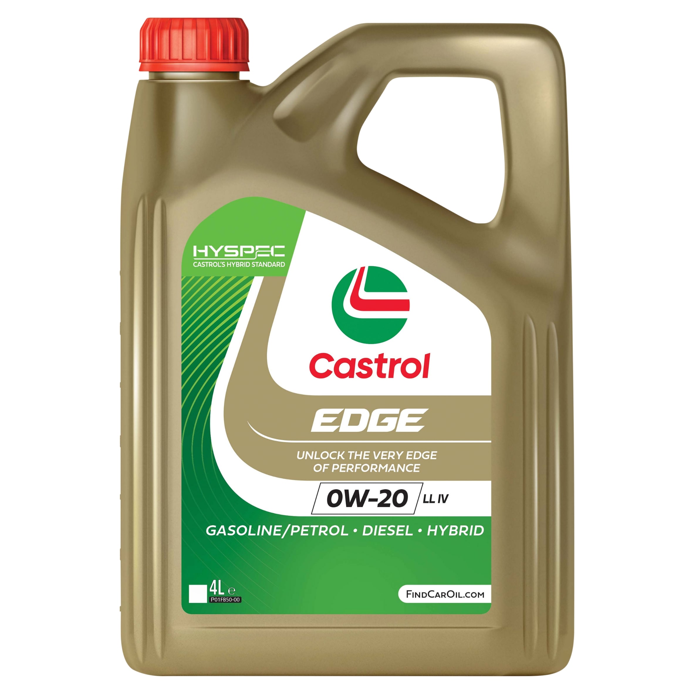 Castrol Edge 0W-20 LL IV Fully Synthetic Car Engine Oil with Hyspec Standard, 4 Litre