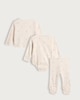 image 2 of F&F Baby 3-Pack Cotton Rich Teddy Print Set in Neutral