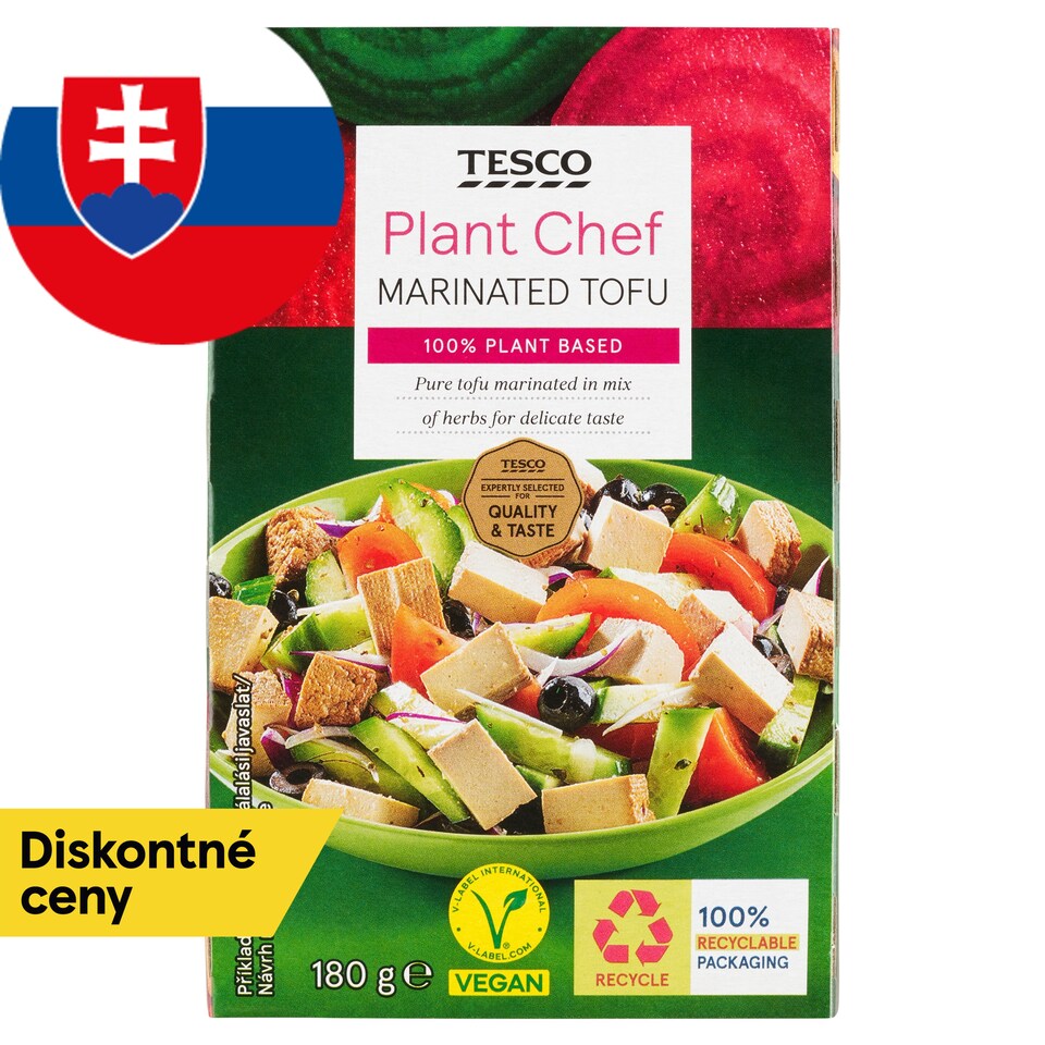 image 1 of Tesco Plant Chef Marinated Tofu 180 g