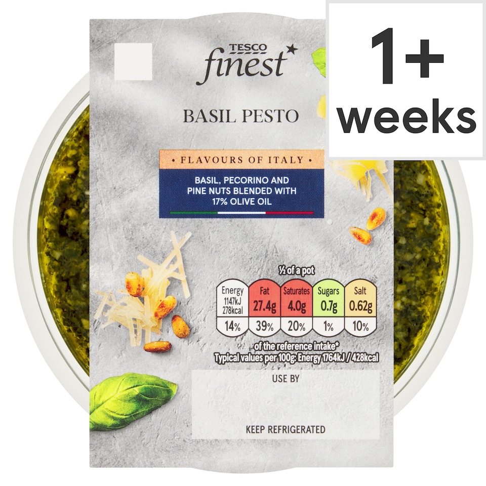 Tesco Finest Basil Pesto 130G