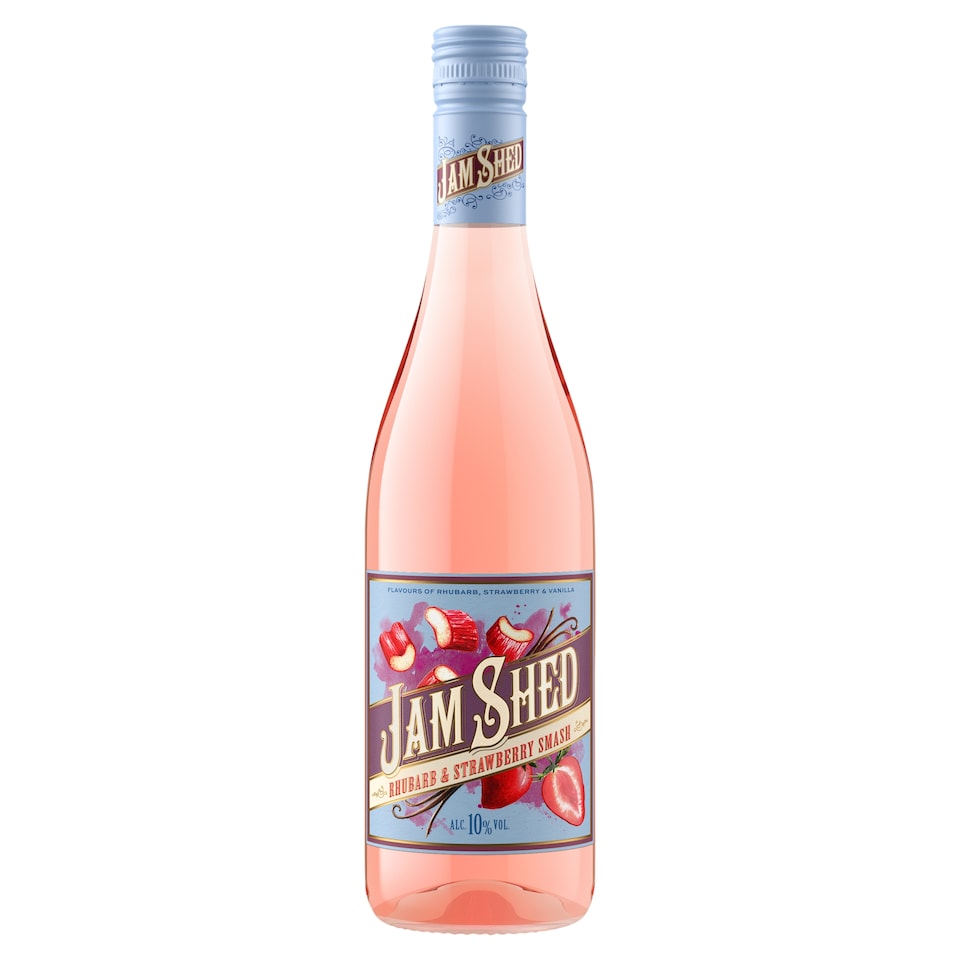 Jam Shed Rhubarb & Strawberry Smash Rose 750ml