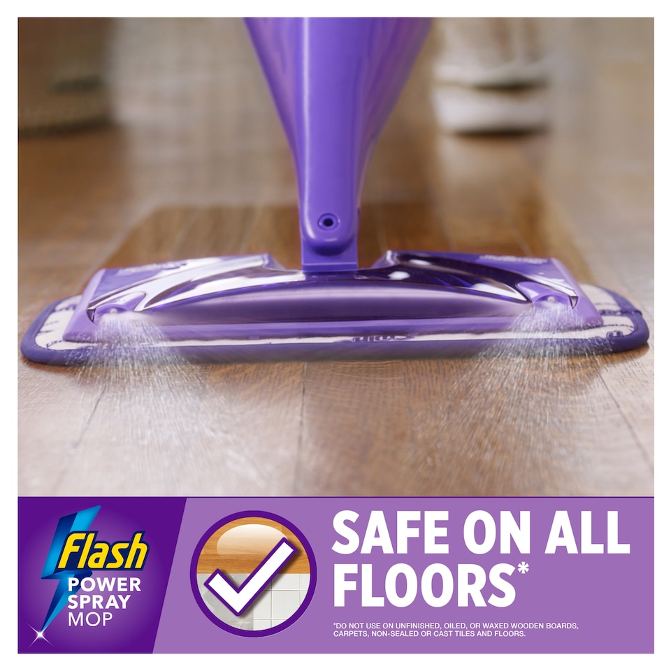 image 1 of Flash Power Spray Mop Washable Microfibre Pad 1 Pack