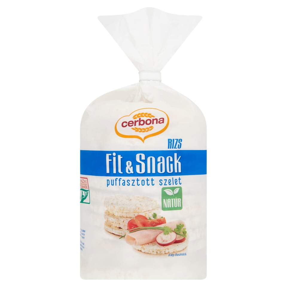 Cerbona natúr puffasztott rizsszelet barna rizsből 90 g