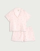 image 4 of F&F 2-Piece Pure Cotton Double Cloth Striped Peach Pyjama Set in Multi Orange