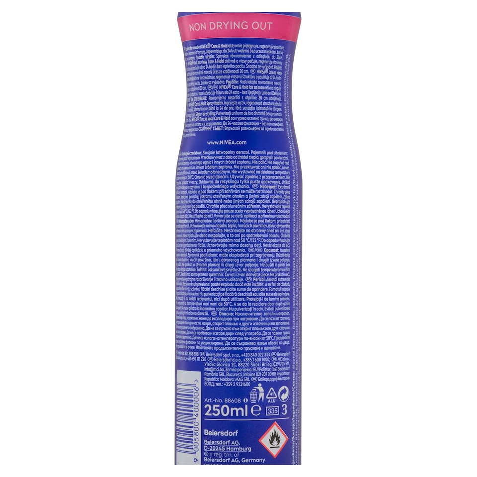 image 1 of Nivea Care & Hold Styling Spray 250 ml