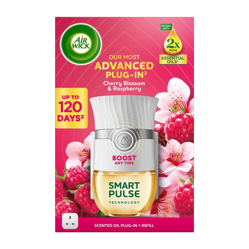 image 1 of Air Wick Cherry Blossom & Raspberry Plug In Kit 19ml