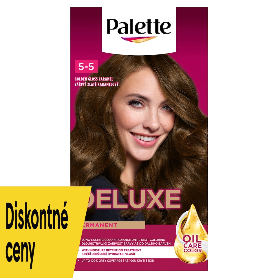 obrázok 1 z Palette Deluxe farba na vlasy Žiarivozlatý karamel 5-5