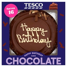 Tesco Happy Birthday Chocolate Cake