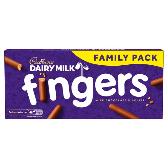 Cadbury Dairy Milk Fingers Biscuits 189G