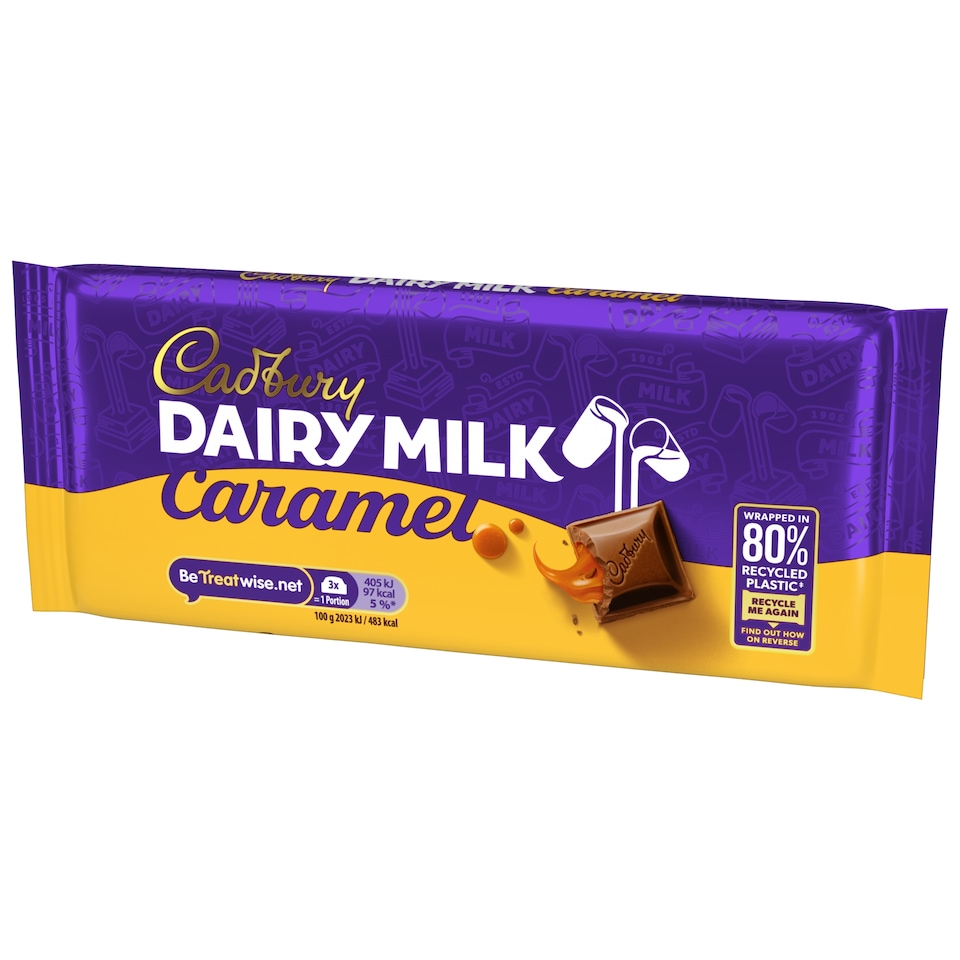 image 1 of Cadbury Dairy Milk Caramel Chocolate Bar 120g