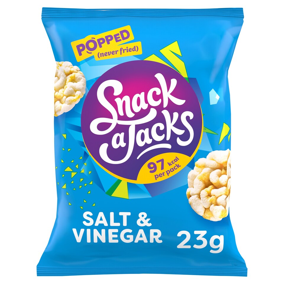 image 1 of Snack a Jacks Salt & Vinegar Rice Cakes Grab Bag Snacks 23g