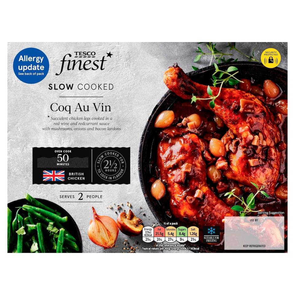 Tesco Finest Slow Cooked Coq Au Vin 775G