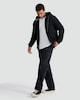 image 2 of F&F Cotton Rich Faux Fur Lined Zip Up Hoodie in Black