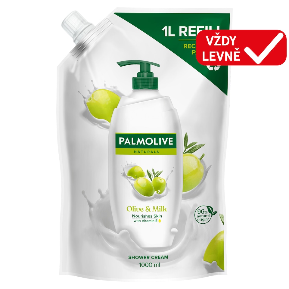 Obrázek 1 pro produkt Palmolive Naturals Olive & Milk sprchový krém náhradní náplň 1000ml