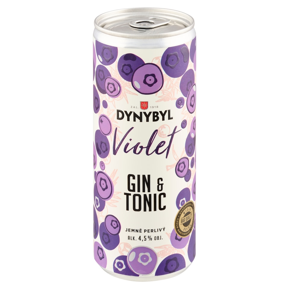 image 1 of Dynybyl Violet Gin & Tonic Carbonated Mixed Alcoholic Drink 250 ml