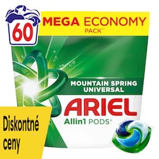 Ariel Allin1 PODS Mountain Spring Universal Tekutý Prací Prostriedok V Kapsulách, 60 Praní