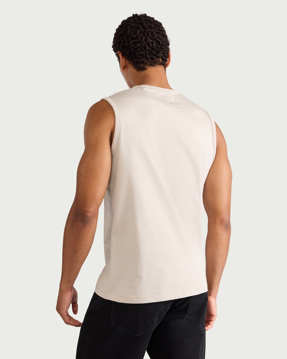 image 1 of Nirvana Pure Cotton Vest in Black