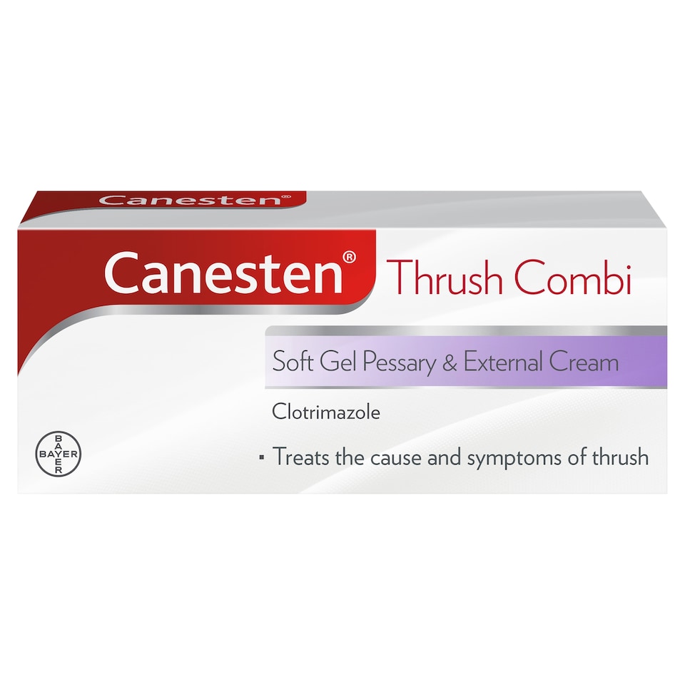 image 1 of Canesten Thrush Combi Soft Gel Pessary & Cream Combination