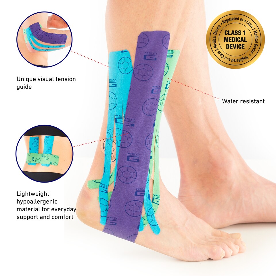 image 1 of Neo G Neotape Therapy Aid Tape Blue 5Cm X 5M