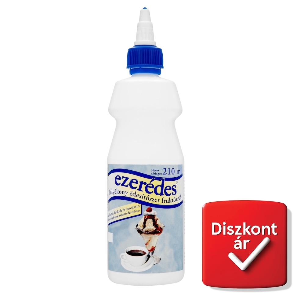 Ezerédes folyékony édesítőszer fruktózzal 210 ml