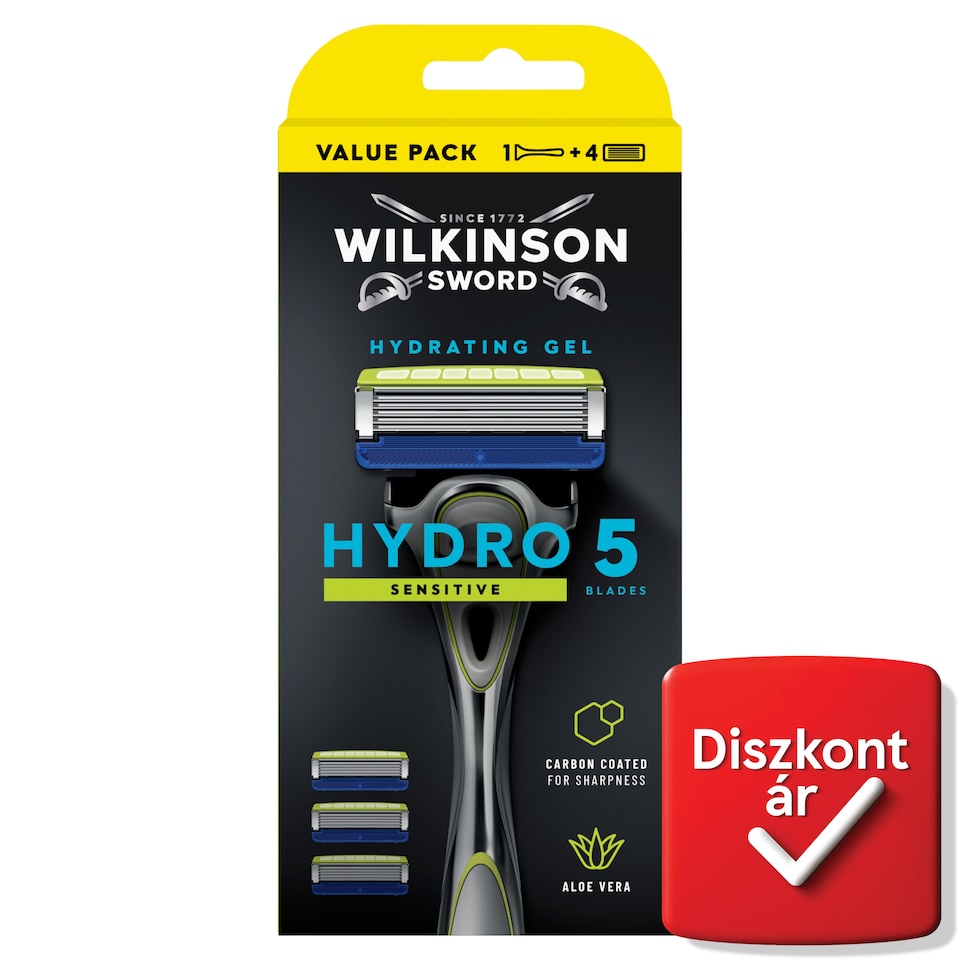 Wilkinson Sword Hydro 5 Sensitive ötpengés borotva 4 db