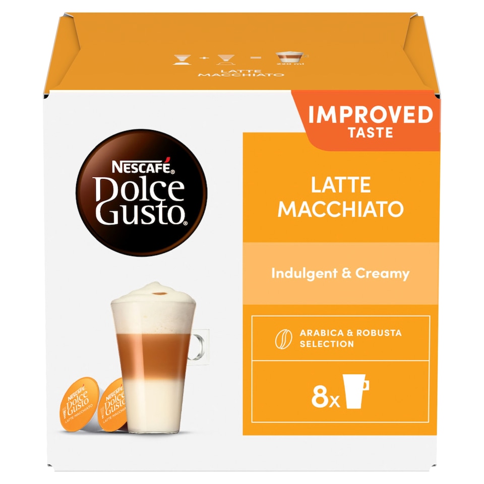 image 1 of Nescafe Dolce Gusto Latte Macchiato Coffee Pods x16 183.2g