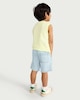 image 3 of F&F Boys Pure Cotton Denim Drawstring Shorts in Blue