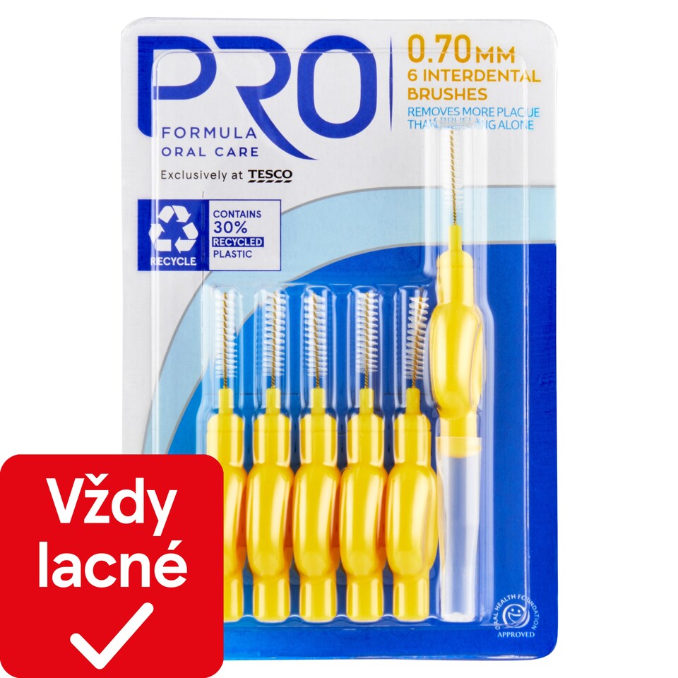 Tesco Pro Formula Medzizubné kefky 0,70 mm