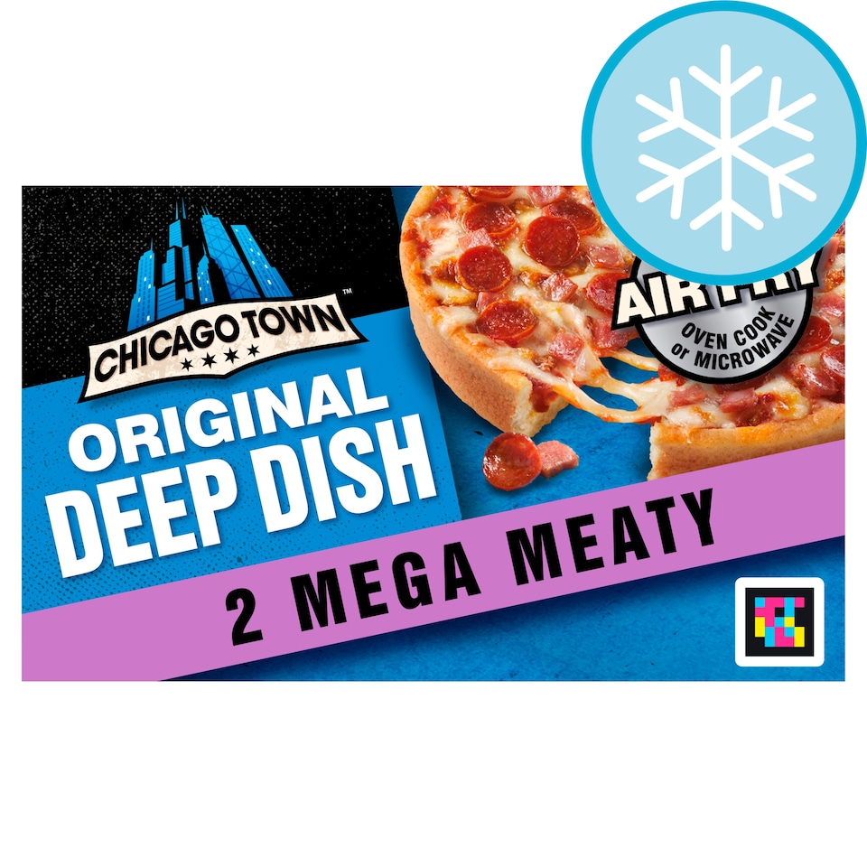 image 1 of Chicago Town Deep Dish Mega Meaty Pizzas 2 X 157G