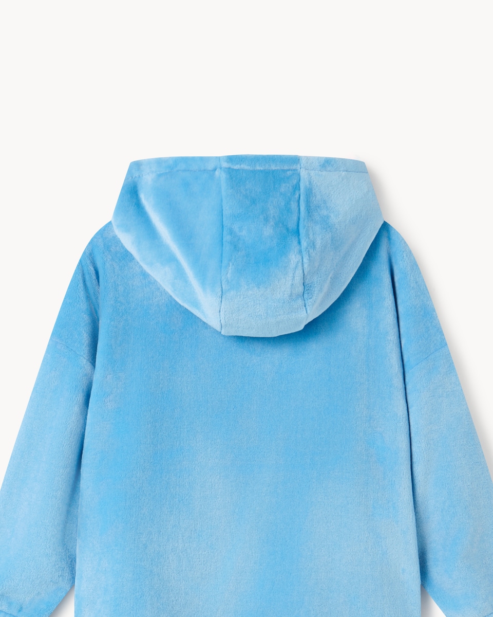 image 1 of Disney Stitch Fleece Hoodie in Blue