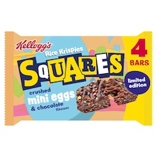 KELLOGG'S RICE KRISPIES SQUARES MINI EGGS & CHOCOLATE FLAVOUR 4x36g