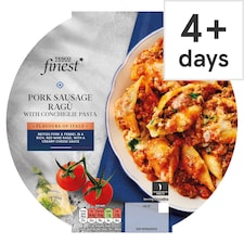 Tesco Finest Pork Sausage Ragu With Pasta 400G