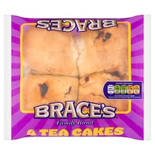 Brace's Family Bread Fruit Tea Cakes 4 Pack