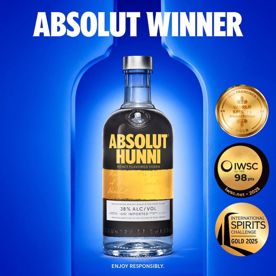 image 1 of Absolut Hunni Flavoured Vodka 70cl