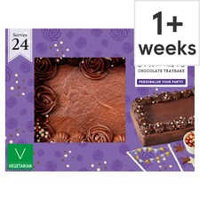 Tesco Decorate Your Own Chocolate Traybake 24 Servings