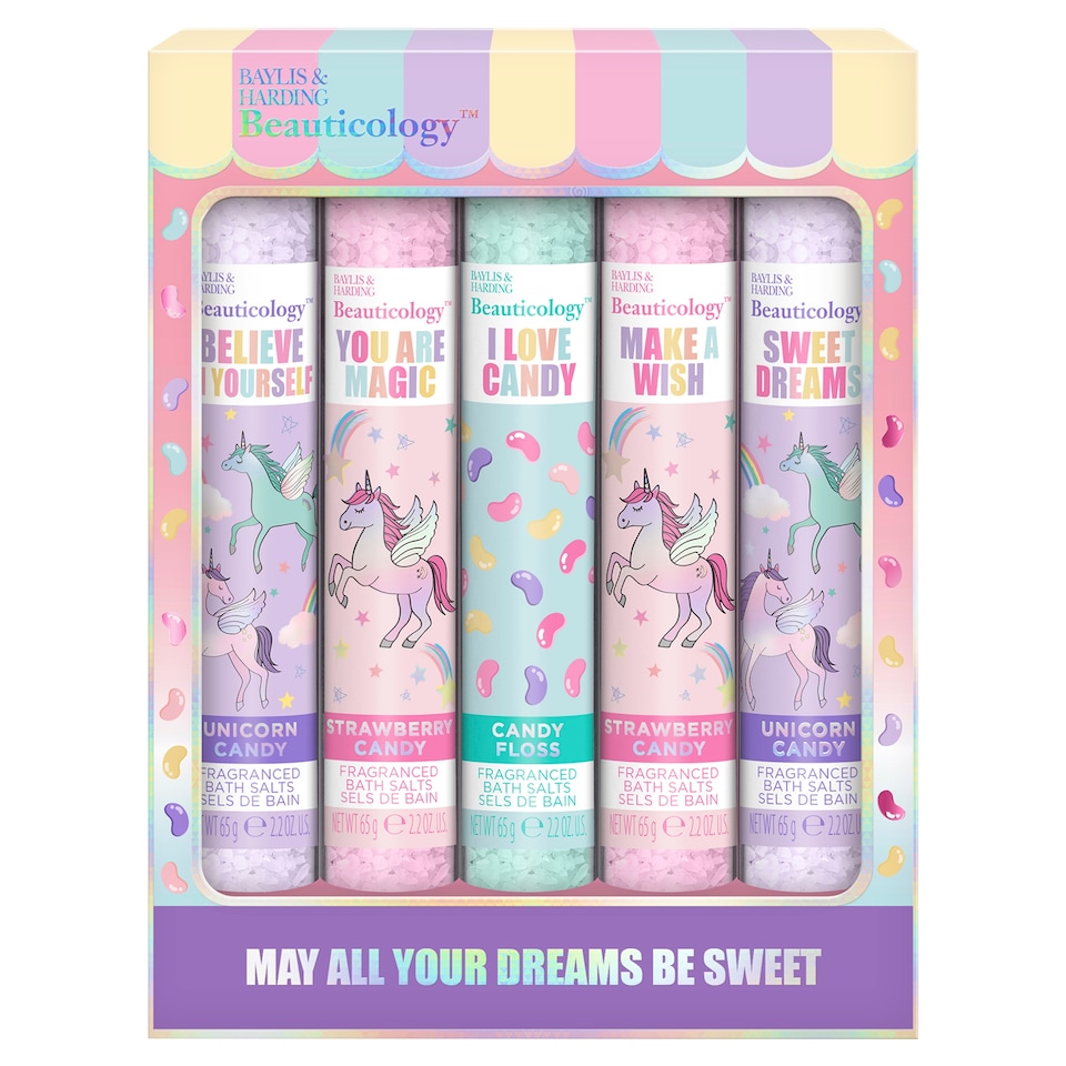 image 1 of Baylis & Harding Beauticology Bath Salts Gift Set 5 x 65g