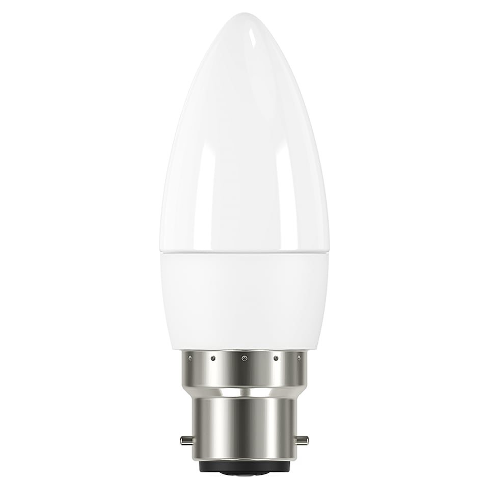 Tesco LED Candle 25W BC Cool White 2 Pack