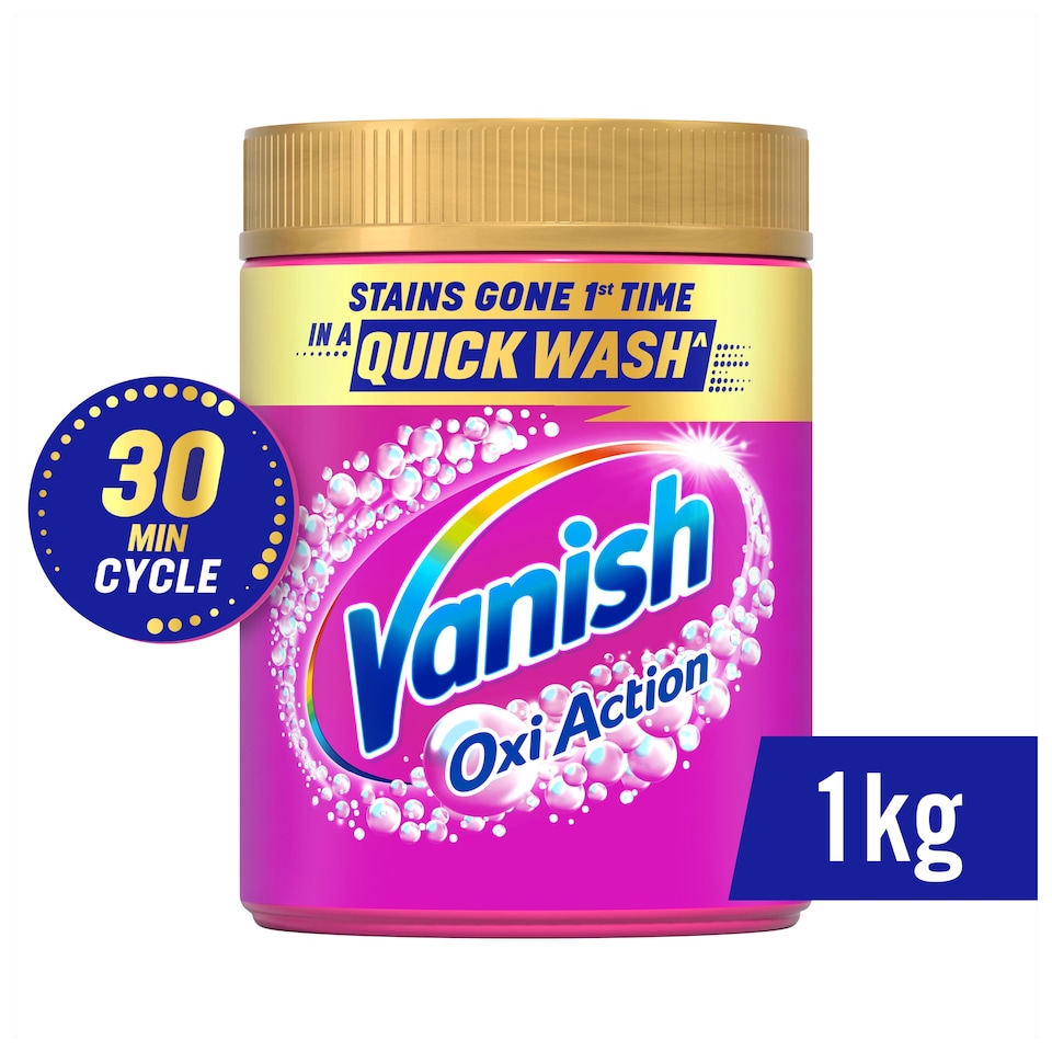 image 1 of Vanish Gold Oxi Action Laundry Stain Remover Powder Colours 1kg