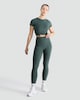 image 2 of F&F Active High Waisted Leggings in Green