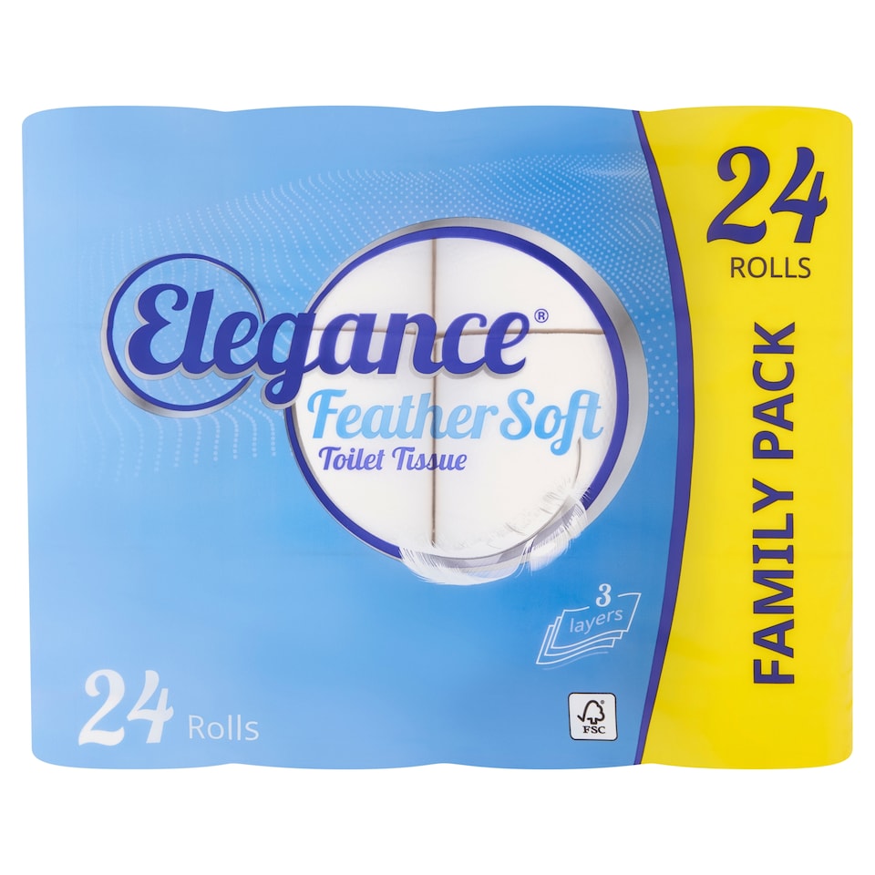 Elegance Feathersoft Toilet Tissue 24 Pack