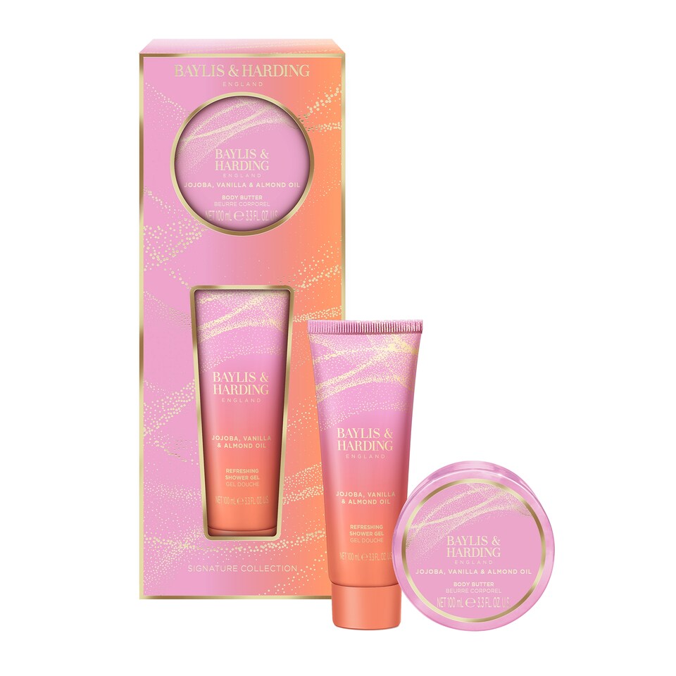image 1 of Baylis & Harding Jojoba, Vanilla & Almond Oil  Body Pamper Duo Gift Set